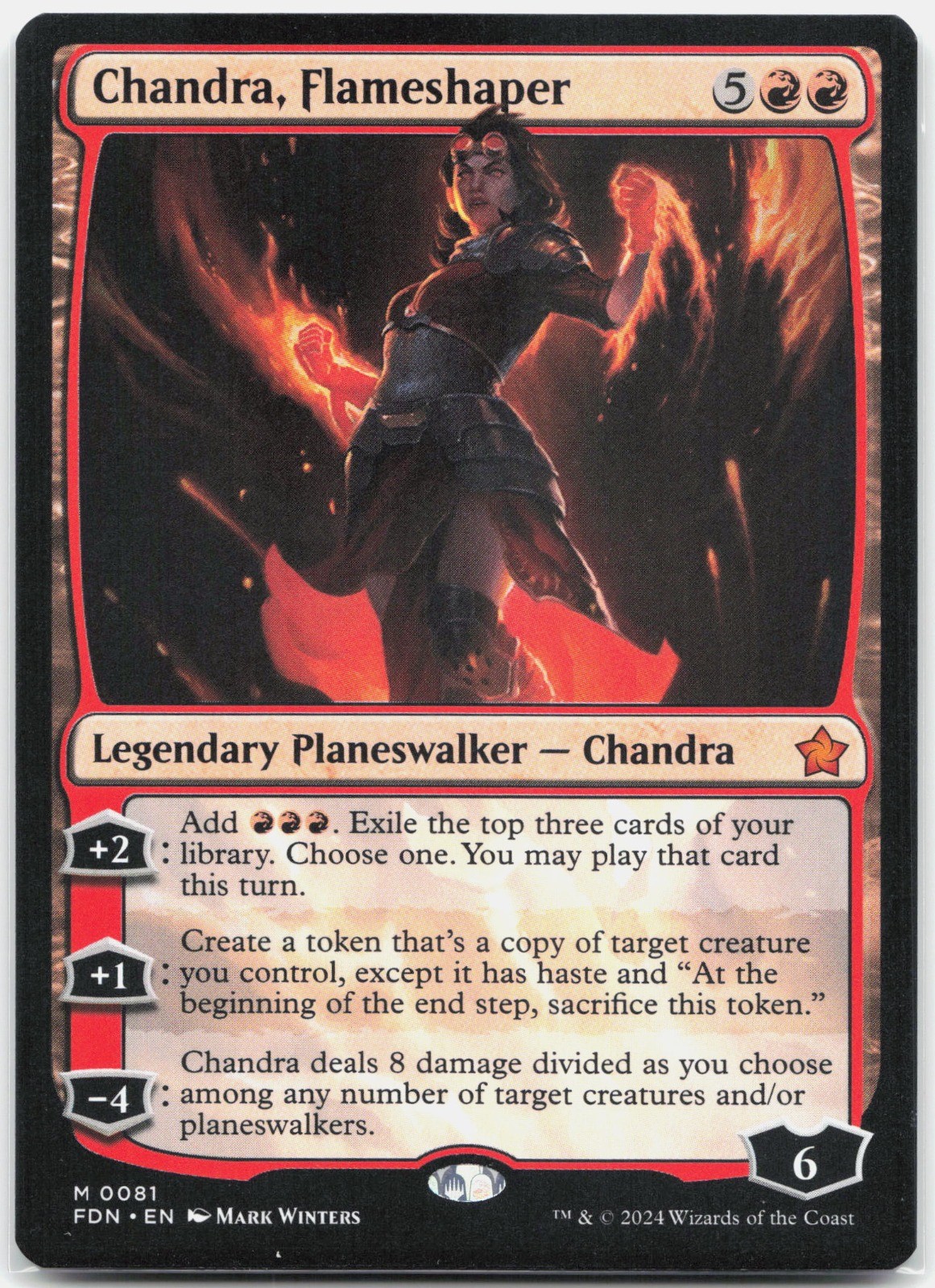 Chandra, Flameshaper M Foundations FDN 81 2024 NM