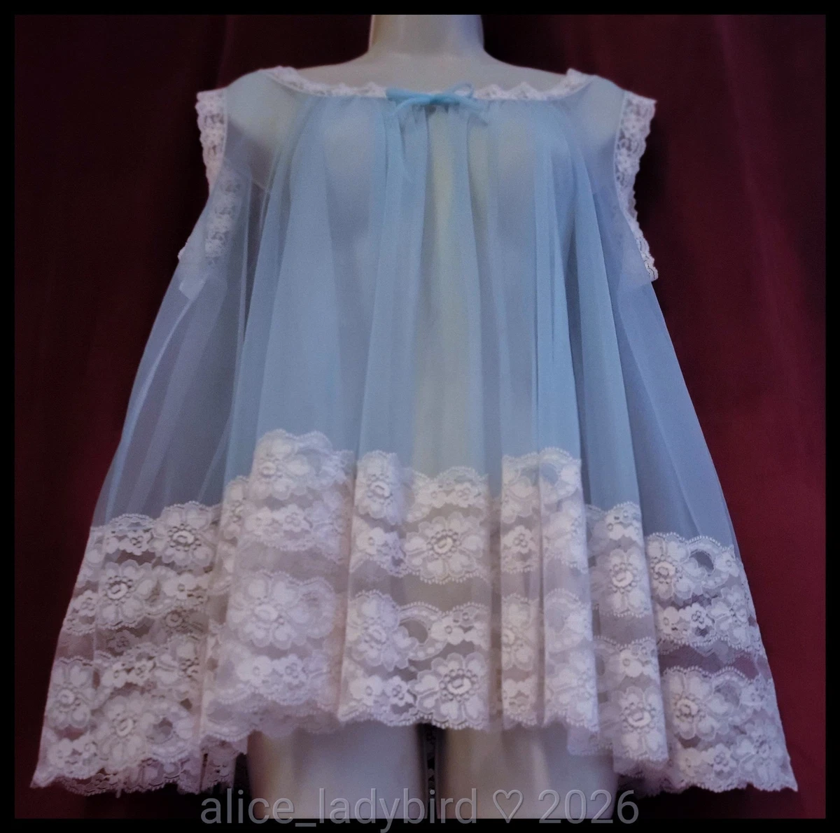 Chiffon Babydoll Blue Sleepwear & Robes for Women for sale