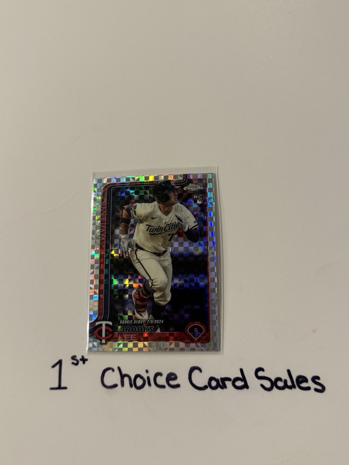 2025 Topps Chrome Update XFRACTOR Brooks Lee ROOKIE #USC6 - Minnesota Twins