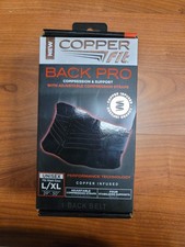 Copper Fit Black Back Pro Compression  Support With Adjustable Straps L / XL