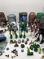 LEGO TECHNIC BIONICLE LOT - Tahu Lewa Gali Onua Kopaka Kohrak Pohatu- Incomplete