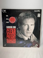 "Clear and Present Danger" Widescreen Laserdisc LD - Harrison Ford