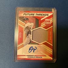 2022 Panini Elite Extra Edition - Future Threads Signatures Oswald Peraza...