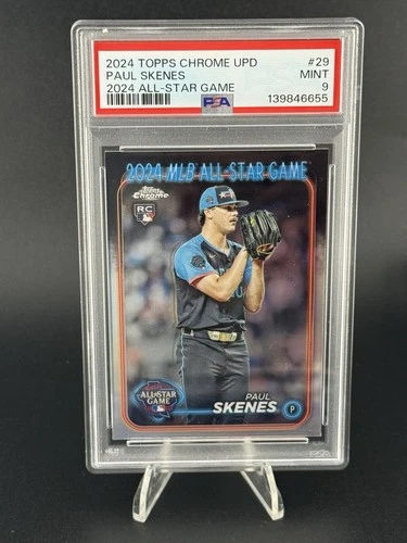 2024 Topps Chrome Update Paul Skenes All Star Refractor Rookie #29 (RC) PSA 9