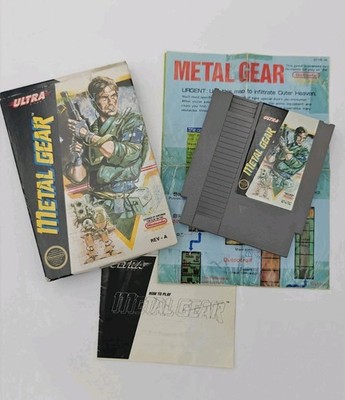 Metal Gear   Vintage NES Game (1988) | Complete in Box w/ Map Nintendo Cartridge