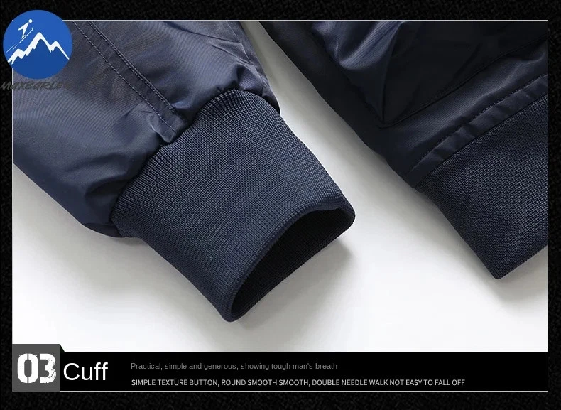 Jacket Men Autumn Casual Multi Pocket Windproof Flight Jacket Outdoor Hiking  - Image 3 of 4