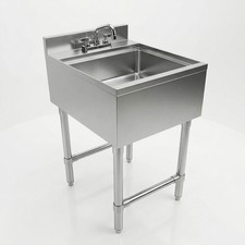 22.5 in. x 18 in. x 30 in. Underbar Stainless Steel Hand Sink with Backsplash