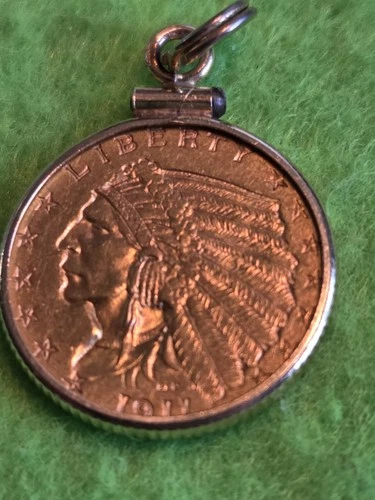 United States 1911 Gold $2 1/2 Dollars Indian Head Great condition