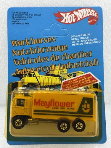 New ListingHot Wheels Vintage Flying Colors Mayflower Hiway   Hauler Euro Card Unpunched
