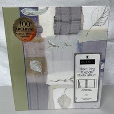 Burnes Three Ring Magnetic Photo Album 80 Pages 100 Archival