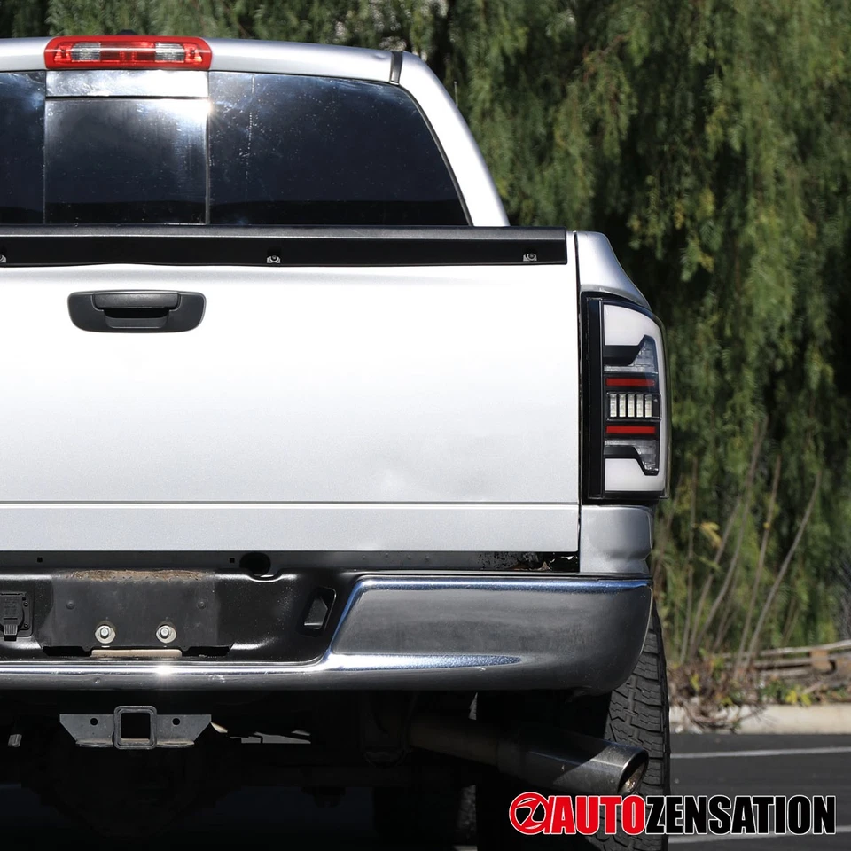 Full LED Fit 2007-2009 Dodge Ram 1500 2500 3500 Black Tail Lights Brake Lamps Foto 3 de 4