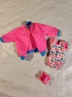 Vintage Barbie 1990s Exercise Gym Time Shoes Gym Outfit 6 Piece Lot Clothes 90s