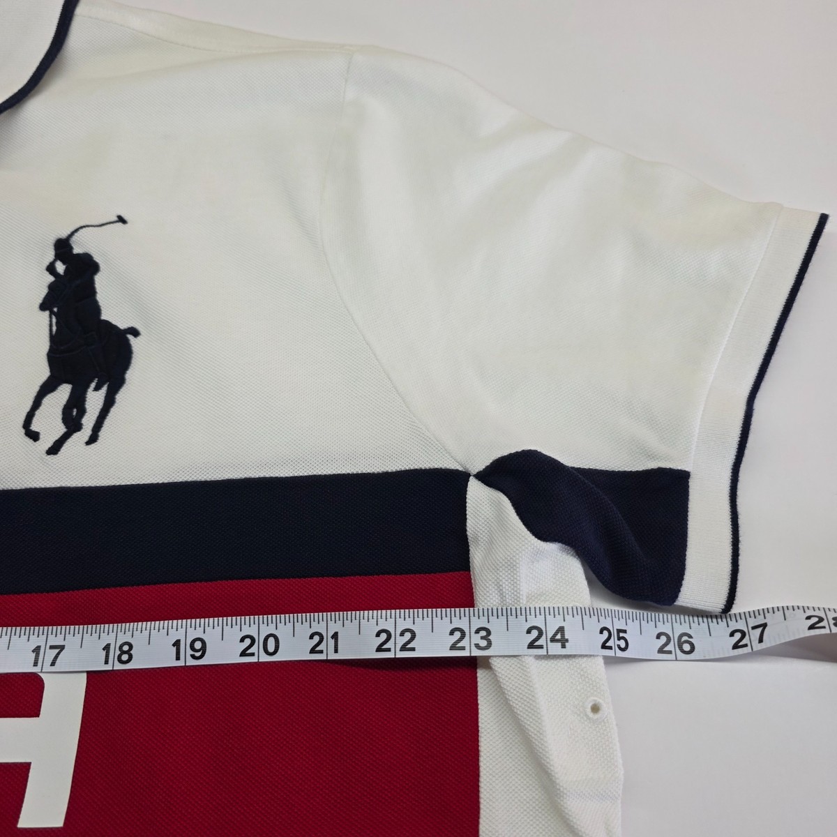 Polo Ralph Lauren Olympic Team USA Polo Shirt Men XXL Stain READ