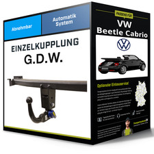 Abnehmbare Anhängerkupplung für VW Beetle Cabrio 08.2003-09.2011 Typ 1Y7 G.D.W.