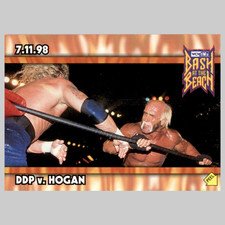 DDP vs Hogan S7 1999 Topps WCW/nWo Nitro Stickers Wrestling Card