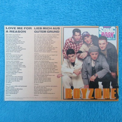 Boyzone -Love me for a Reason  SONGBOOK BRAVO