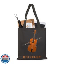 BDPWSS Cello Gift Cello Music Tote Bag Just Cellin  Funny Cello Cellist Orche