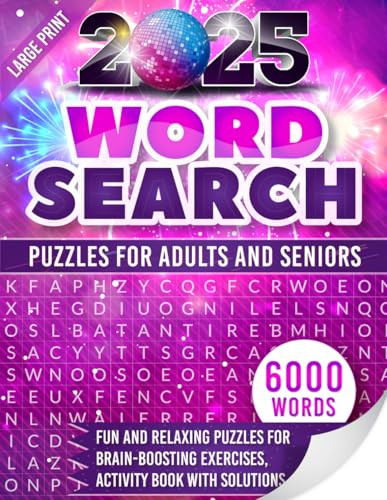 Large Print Word Search Puzzles For Seniors: 25 Easy, Fun, Quick Find A Word Games For Adults
