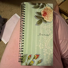 Floral Spiral Bound Journal Notebook with Floral Design, Spiral Binding