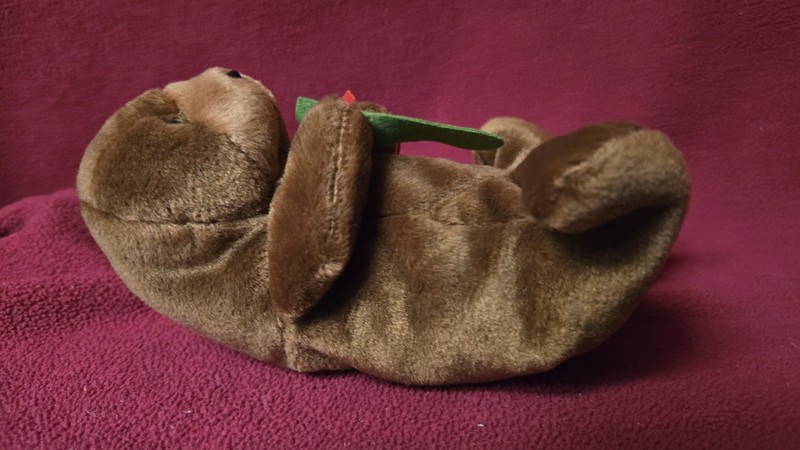 Ty Beanie Baby Otter Seaweed!  Wildlife Collectors He Is Cute!