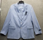 Stafford Blazer Jacket Mens 44R Multi-Striped Seersucker Classic Fit Notch Lapel