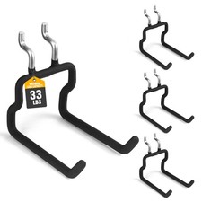 INCLY 10 Pack Heavy Duty Pegboard Hooks, 1/4" Pegboard Drill Holder Tool Utility