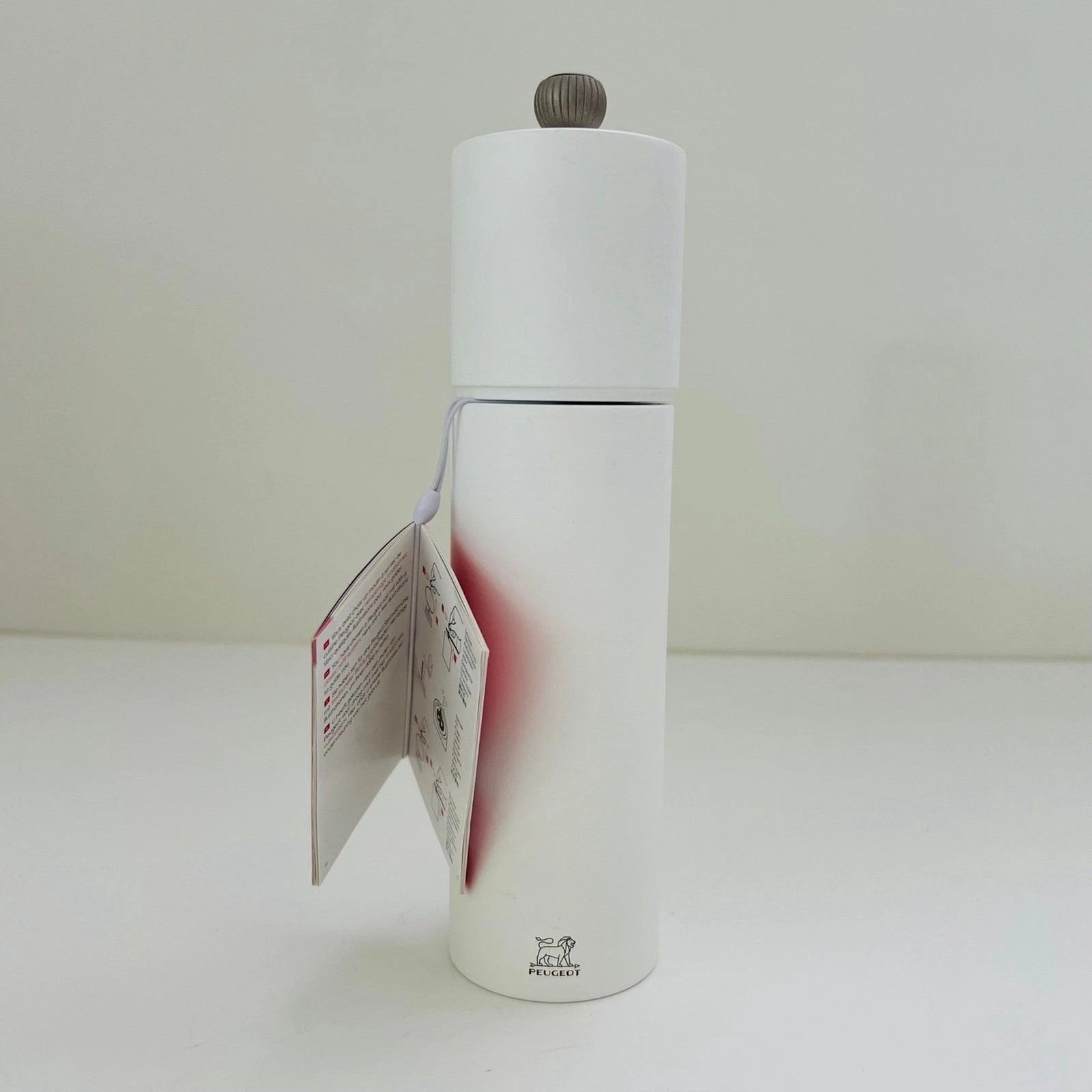 PEUGEOT Paris White Matte Finish Boreal Manual Grinder Pepper Mill