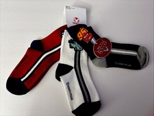 Disney Pixar Cars MCQUEEN MATER CUP Boys Socks Size M 11-13 Brand New W/Tags 3PR