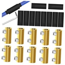 10Pcs 6 Gauge Wire Connectors with 10Pcs Heat Shrink 6 AWG-80Amp 2Nuts