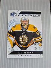2018-19 SP Rookie Authentics Dan Vladar Blue Foil Rookie #124 Boston Bruins