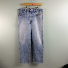 VTG Levis 505 Jeans W38 L31 Fits 38x29 Straight Leg Light Wash 90s USA Red Tab