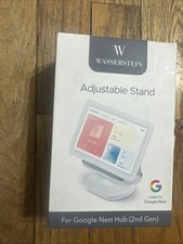 Wasserstein Adjustable Stand Google Nest Hub 2nd Gen White Smart Display