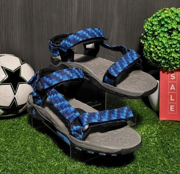 Women Jack Wolfskin Sandals Grey Textile 38