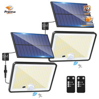 Solarlampen FüR AußEn 342 LED IP65 Wasserdicht Mit Bewegungsmelder 3 Modi