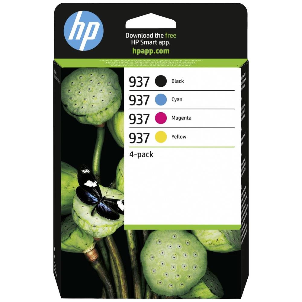 HP 937 d'origine pour éviter les fuites d'encre pack de 4 buse propre 6C400NE