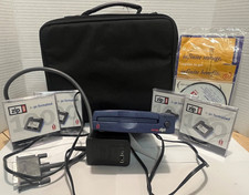 Iomega Zip 100 External Parallel Drive Z100P2 Tested w/ 4 Disks Case PSU