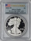 2012-W American Silver Eagle PCGS PR70DCAM First Strike Flag Label ✪COINGIANTS✪