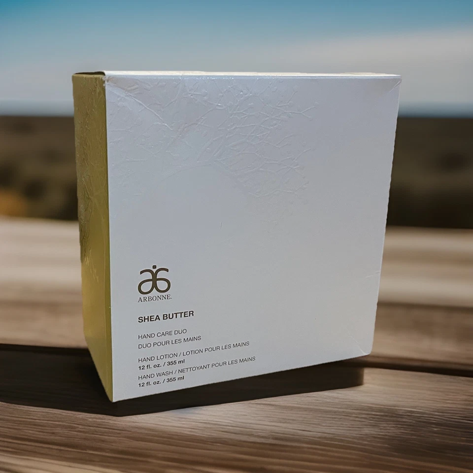 Loción de manos dúo para el cuidado de manos de manteca de karité Arbonne/lavado de manos nuevo sin etiquetas nunca usado Foto 2 de 4