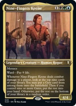 Foil Nine-Fingers Keene (Foil Etched) R Battle for Baldur's Gate 546 NM