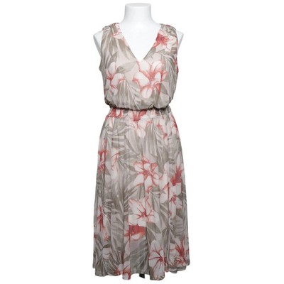 Kate and Lily, Kleid, Größe: 38, Beige/Rot/Grün, Elasthan/Polyester, Blumen #IdX