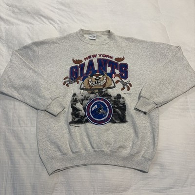 Vtg New York Giants Sweatshirt Crewneck NFL Taz Looney Tunes USA Men s Size XL