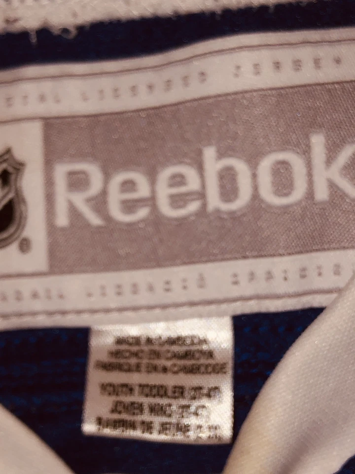  CAMISETA REEBOK CON LICENCIA NHL Toronto Maple Leafs 2-4T niño/niños/niñas  Foto 3 de 4