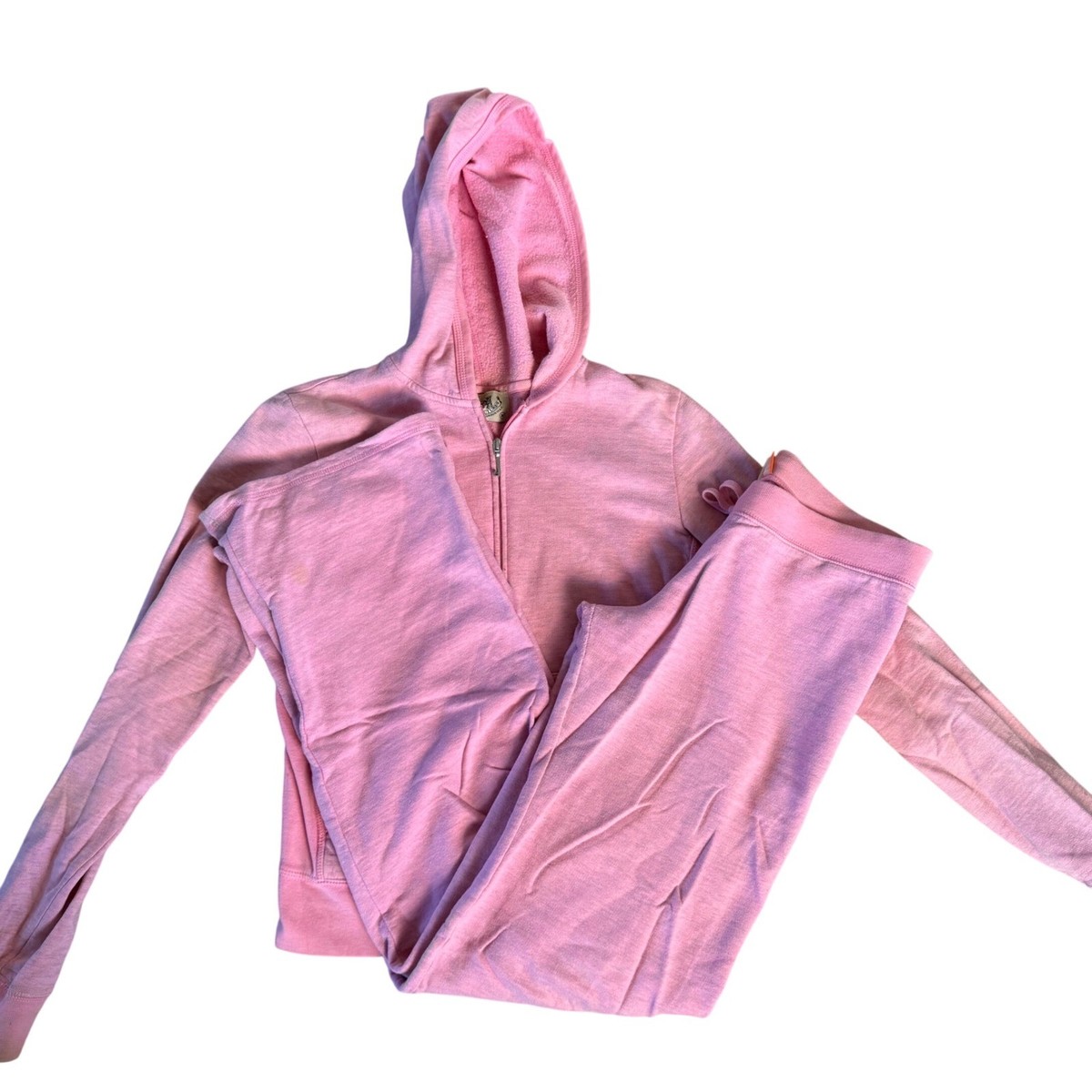 Juicy Couture Vintage Y2K Pink Tracksuit Set Hoodie Medium Pants