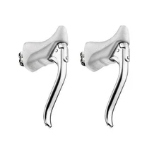 pair of vintage dc204 white DIA-COMPE bike brakes racing brake levers