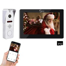 Wireless Video Doorbell Apartment Intercom with 1080P Video Entry Doorphone D...