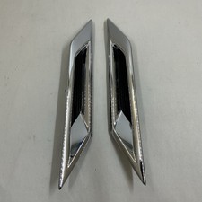 2011 - 2014 Cadillac Cts Chrome Lhrh Left Right Set Fender Vent Garnish Oem 2011 - 2014 Cadillac Cts Chrome Lhrh Left Right Set Fender Vent Garnish Oem