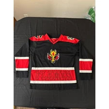 Calgary Flames NHL Jersey Youth Medium 10/12 Mighty Mac Sports