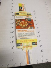ECKRICH 1960s Smok-Y-Links salchicha paquete carne caja de alimentos tienda de comestibles