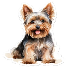 Yorkie Yorkshire Terrier - Vinyl Decal Sticker - Car Window Laptop - ebn11377