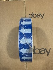 Cinta de flecha Brady 91427, vinilo, 1 pulgada de ancho x 90 pies de largo, montaje adhesivo, blanco/azul
